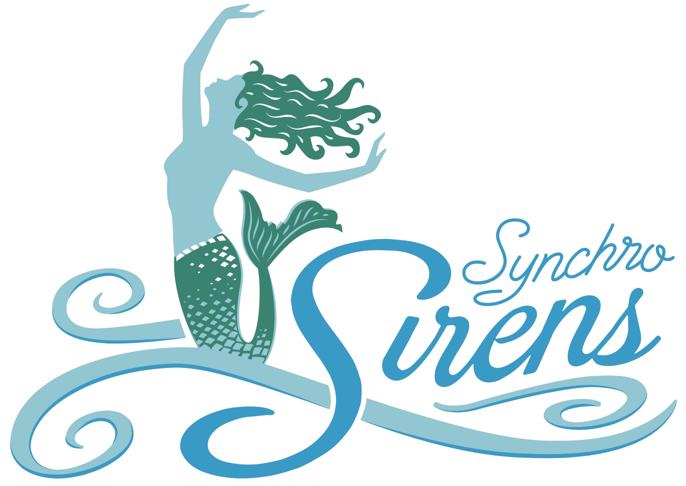 Синхронное плавание рисунок карандашом