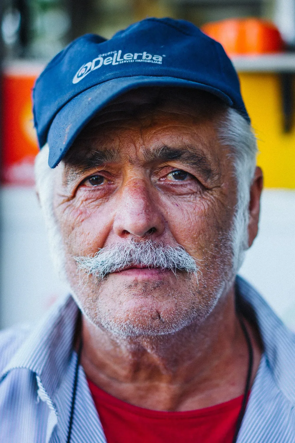 Portrait of a fisherman in a blue cap, Sicily