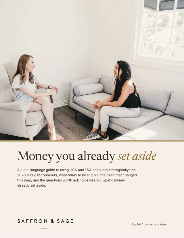 Cover of the free Saffron & Sage guide: Money you already set aside