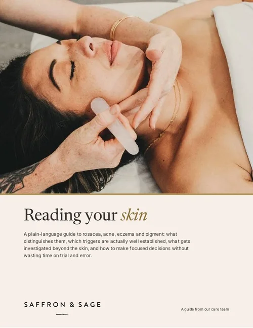 Cover of the free guide: Reading your skin
