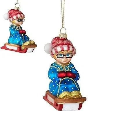 Mrs. Beasley Ornament: Sledder