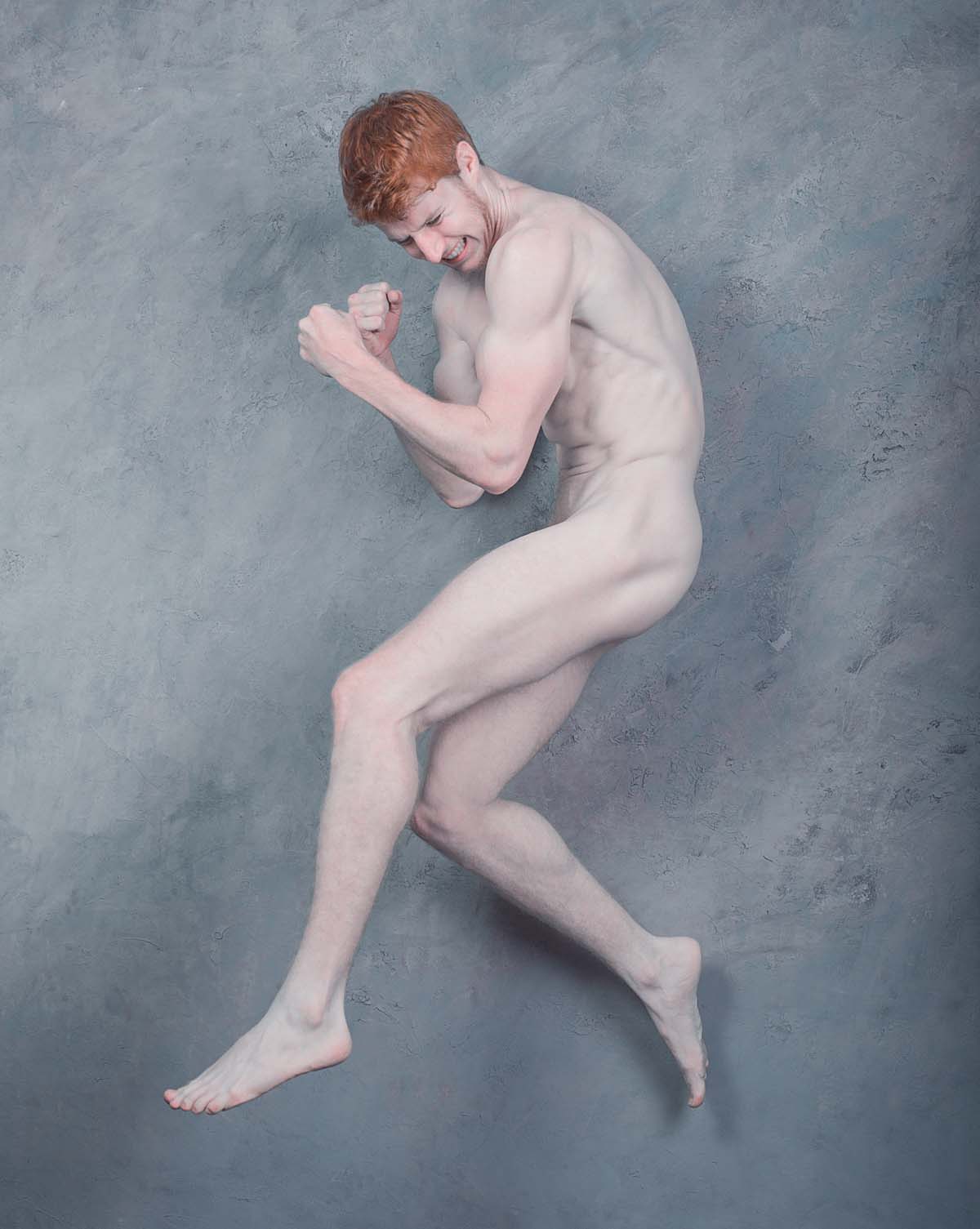 Naked ginger male, naked abby