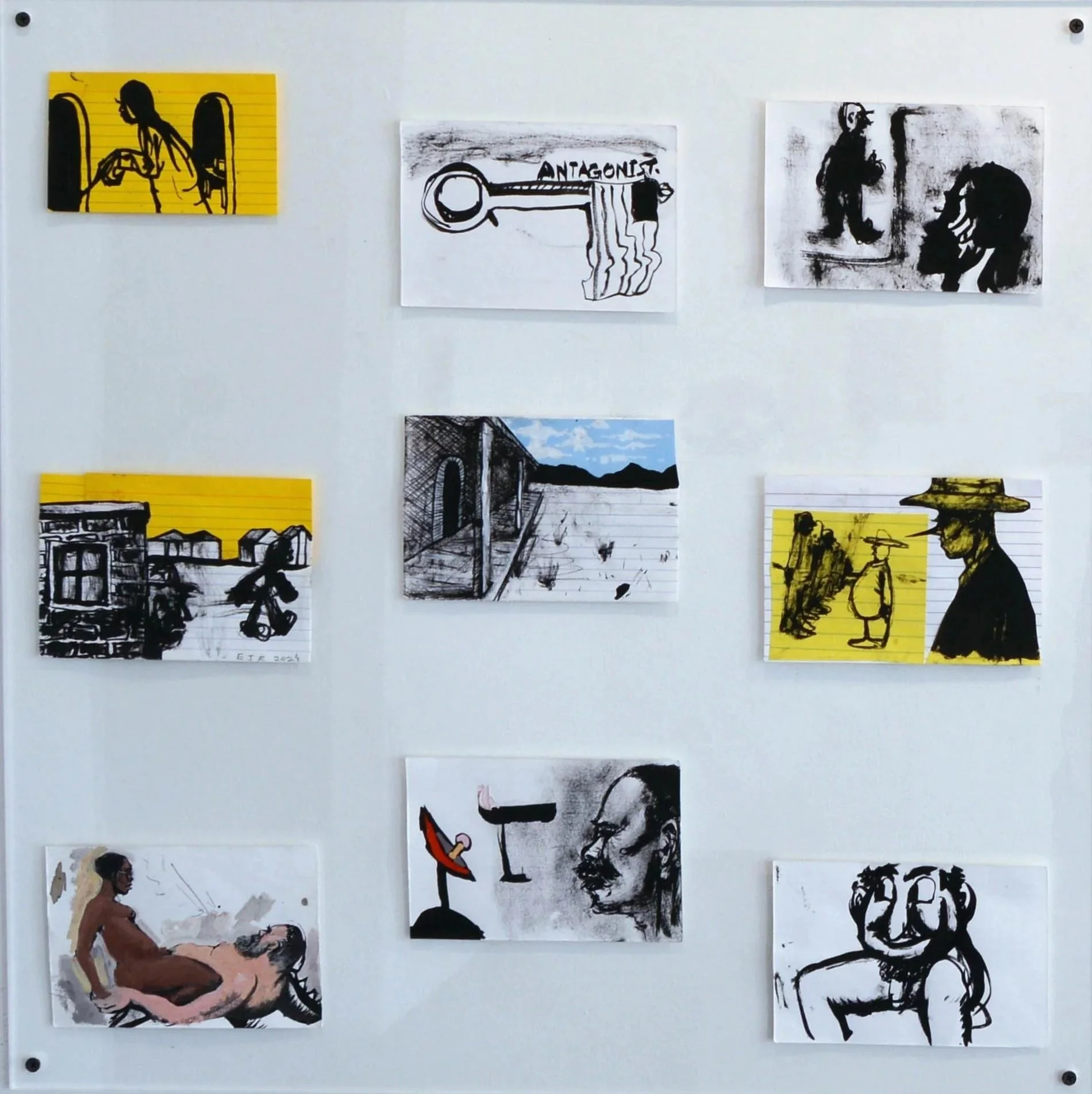 Elliott Jamal Robbins, Untitled (index-card group), 2022–25