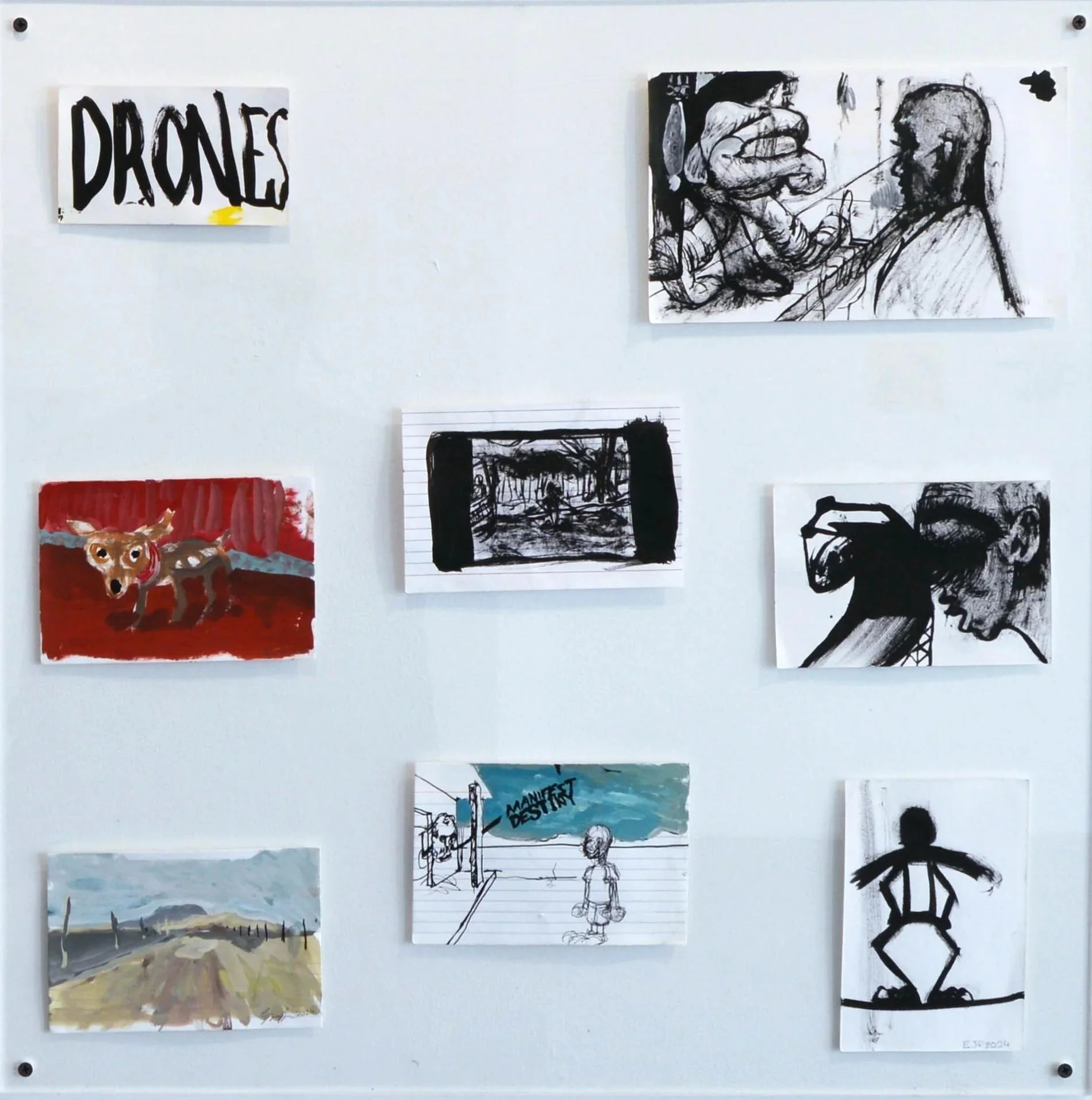 Elliott Jamal Robbins, Untitled (index-card group), 2022–25