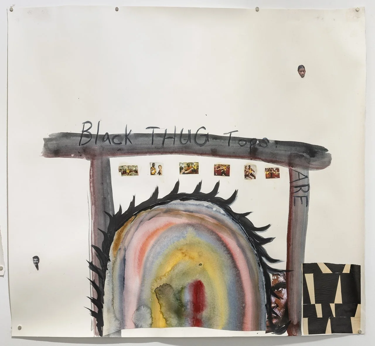 Elliott Jamal Robbins, Peering in on a Miscegenation Scene, 2021