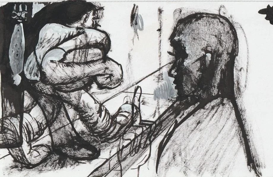 Elliott Jamal Robbins, Untitled (index-card group detail), 2022–25