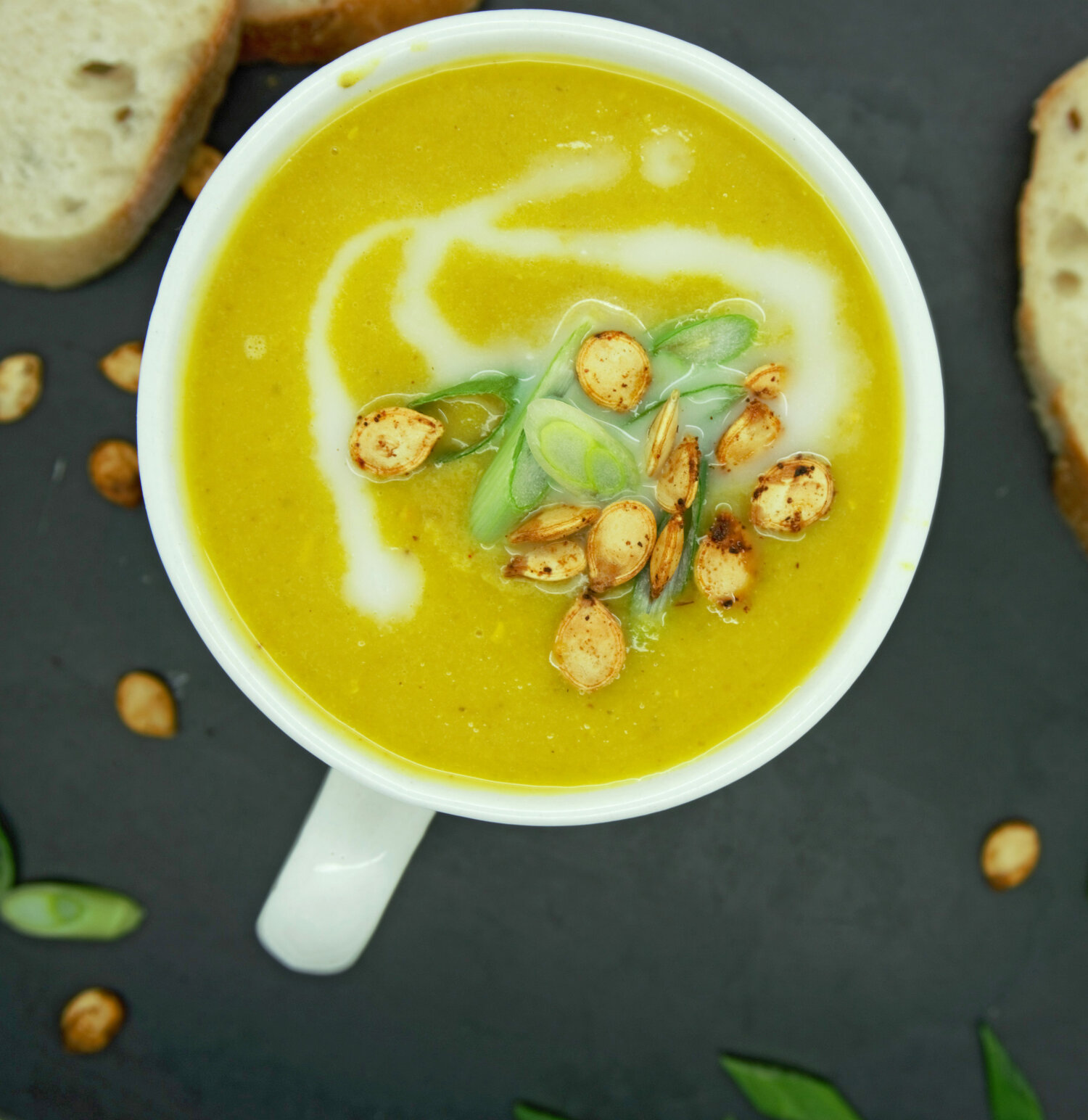 Roasted Golden Beet and Delicata Squash Soup