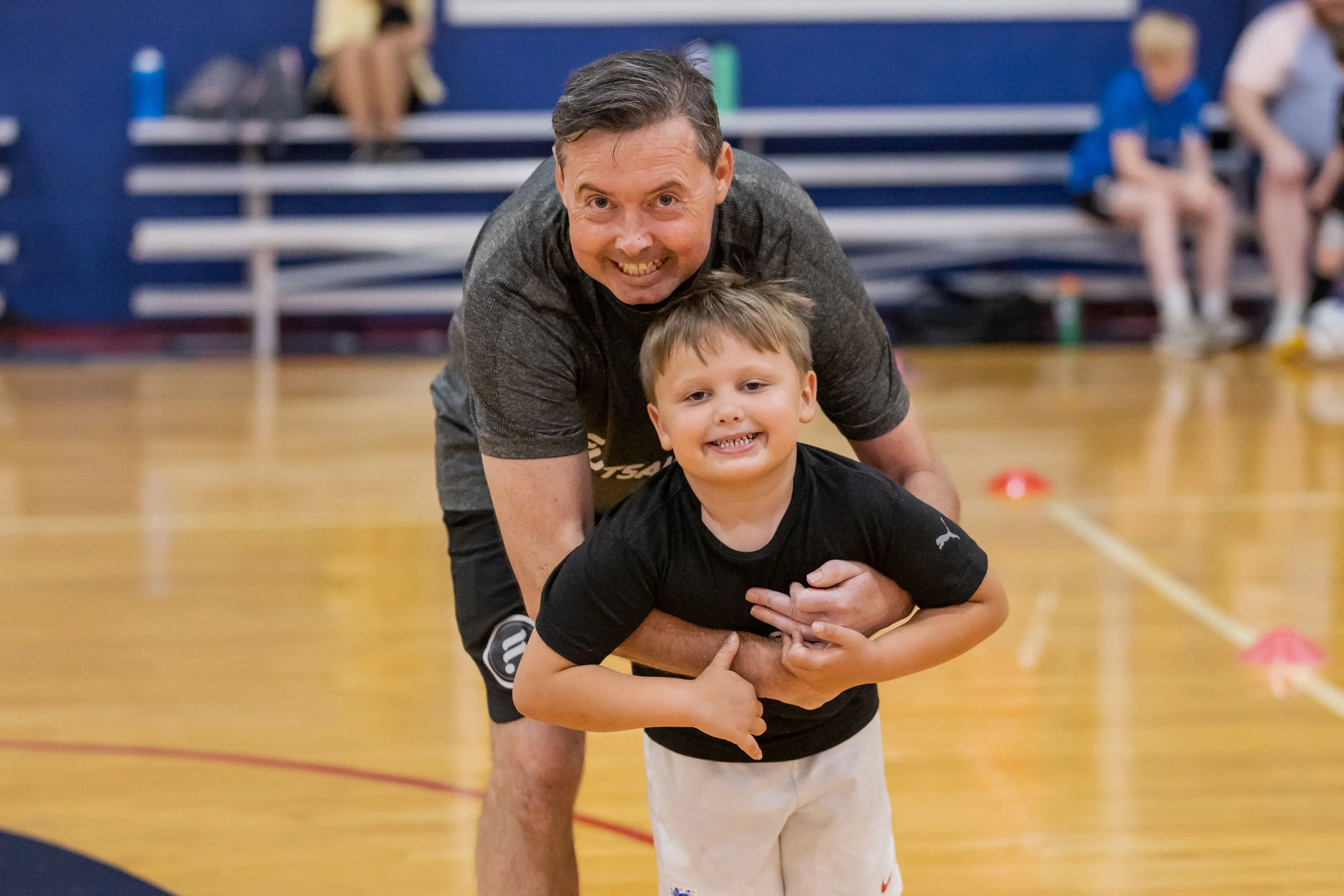Players and families at the Joe Farrell Classic