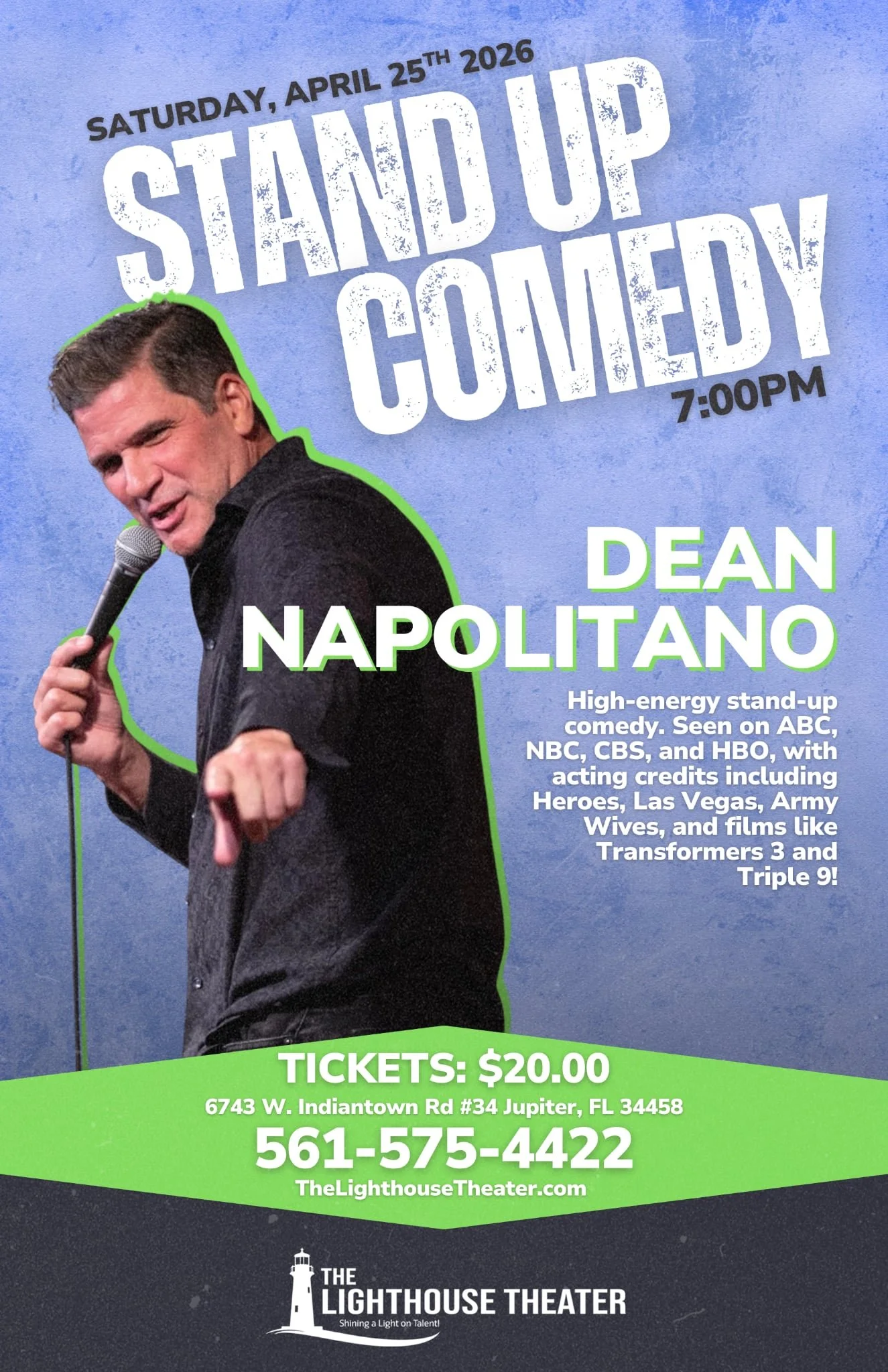Dean Napolitano stand-up comedy poster