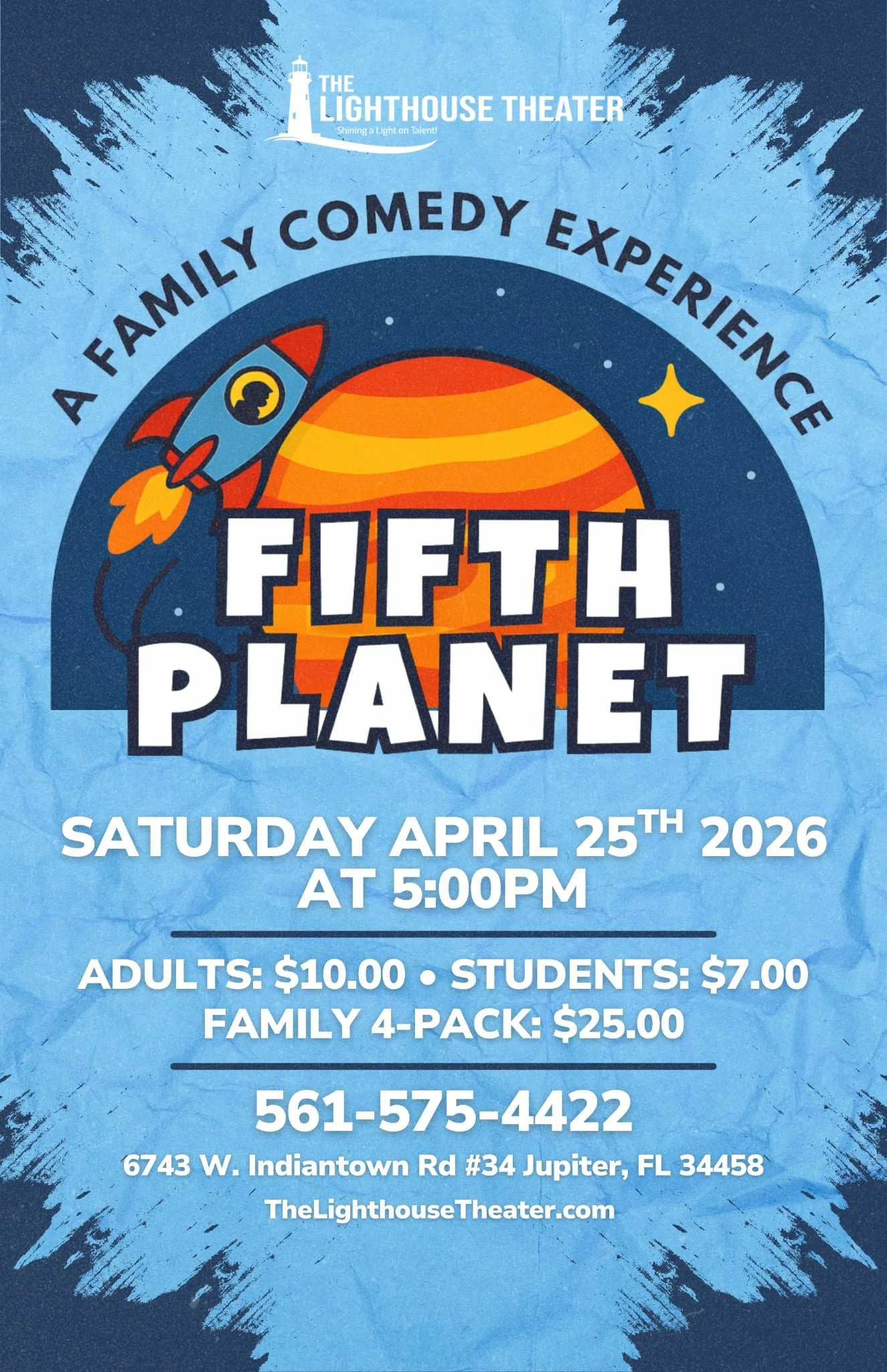 Fifth Planet comedy show poster