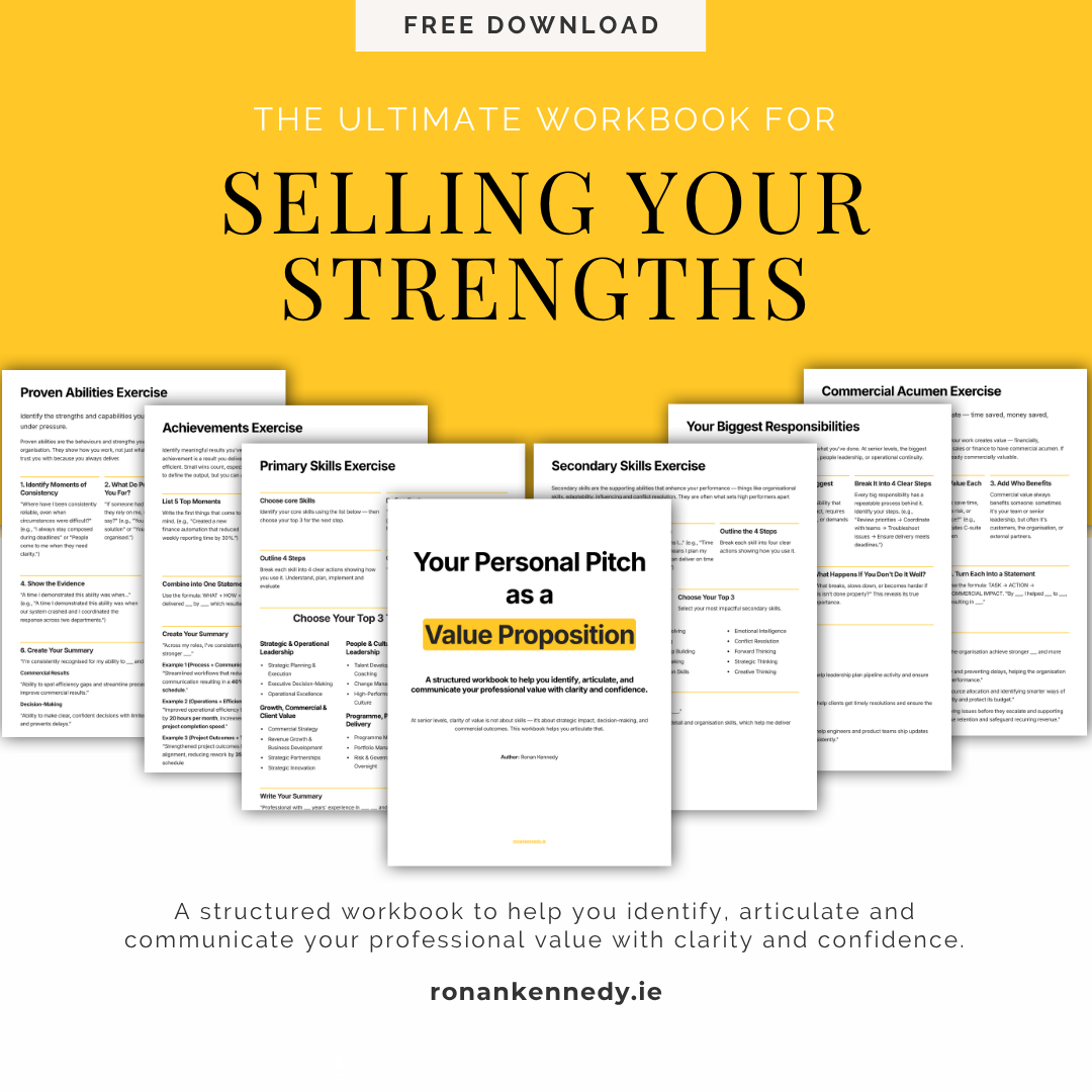 Selling Your Strengths workbook