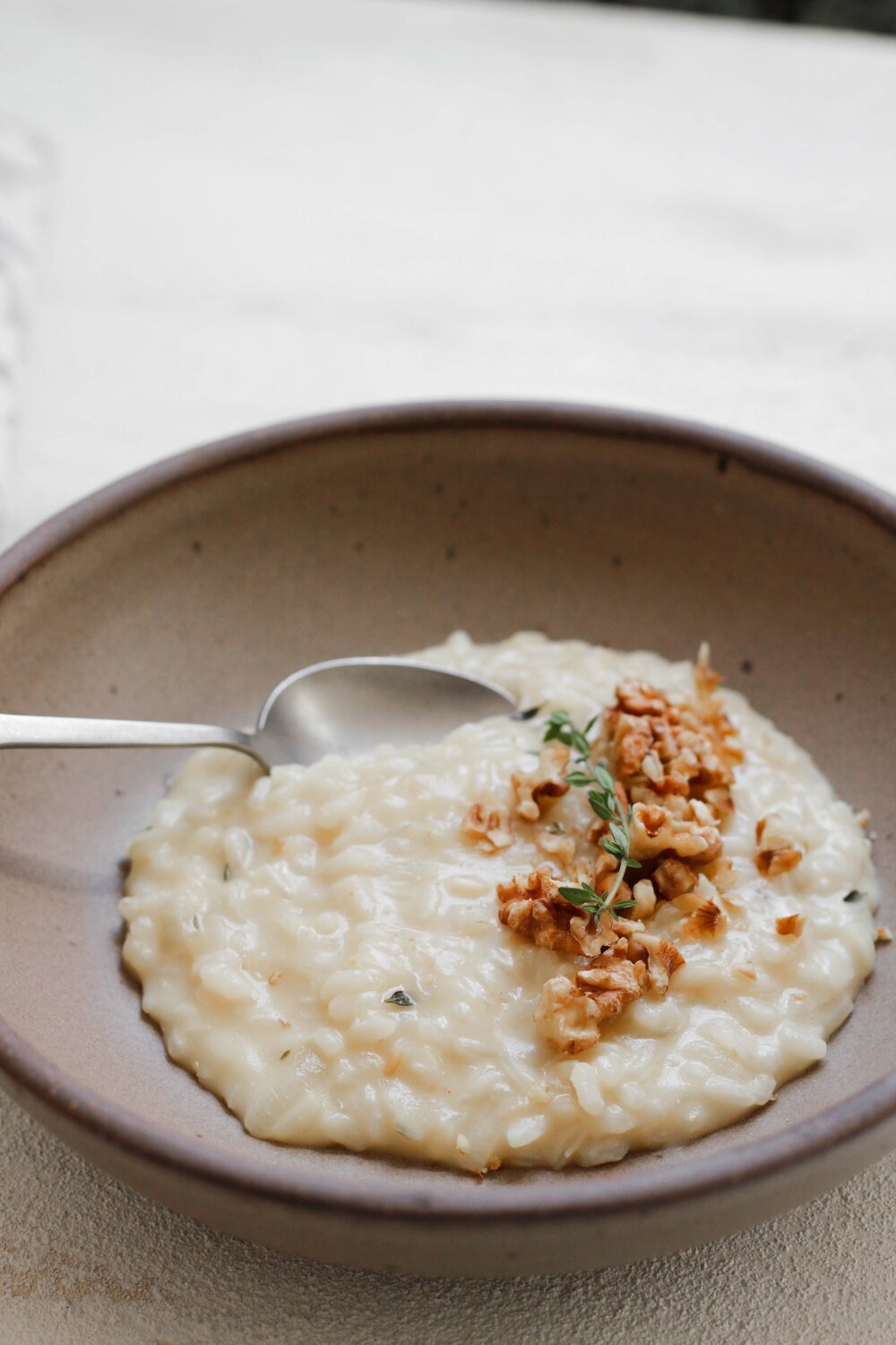 Caramelized onion risotto 