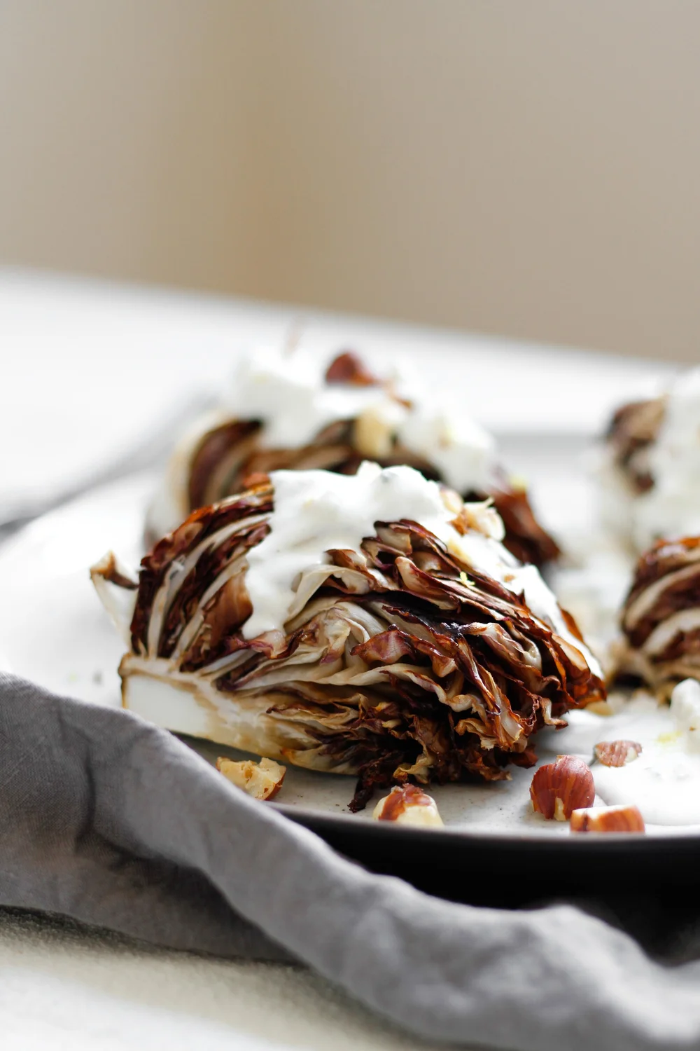 Roasted radicchio wedges