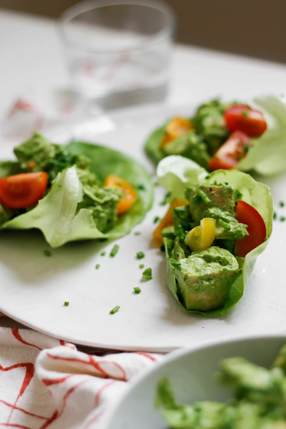 Green goddess chicken lettuce wraps
