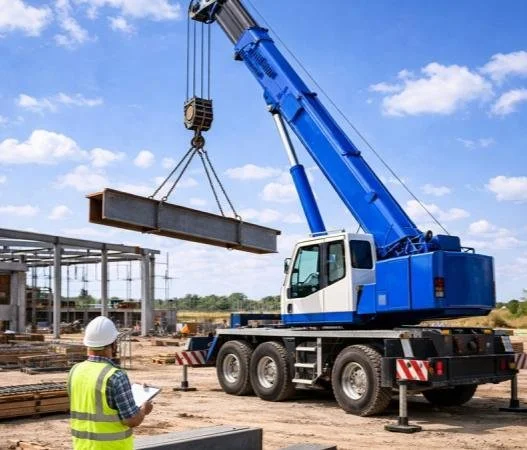 Anonymous crane-services image from the approved public business profile