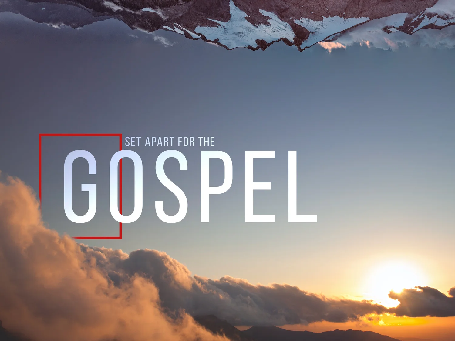 Set apart. Set apart