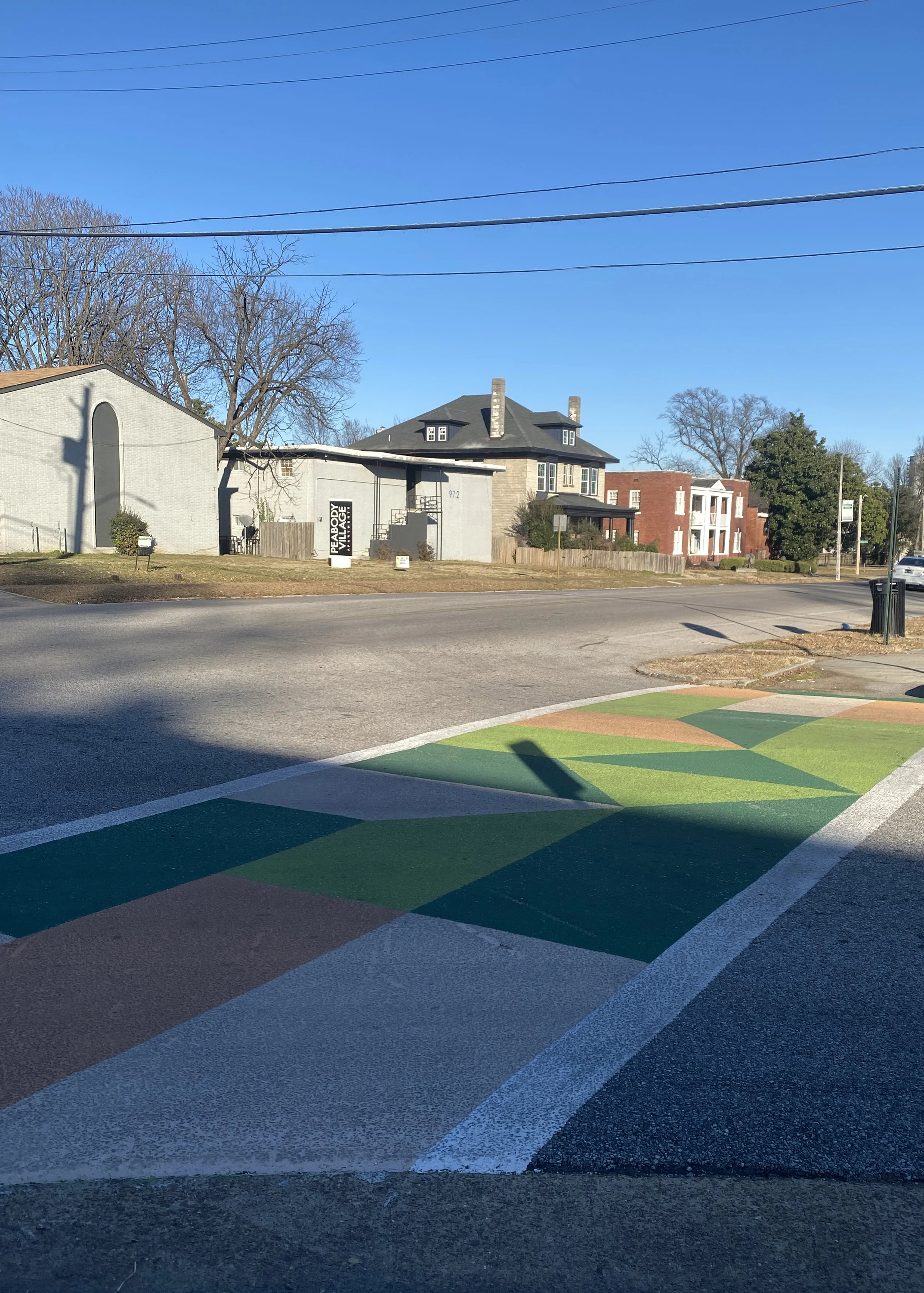 Peabody Vance Crosswalk Installation