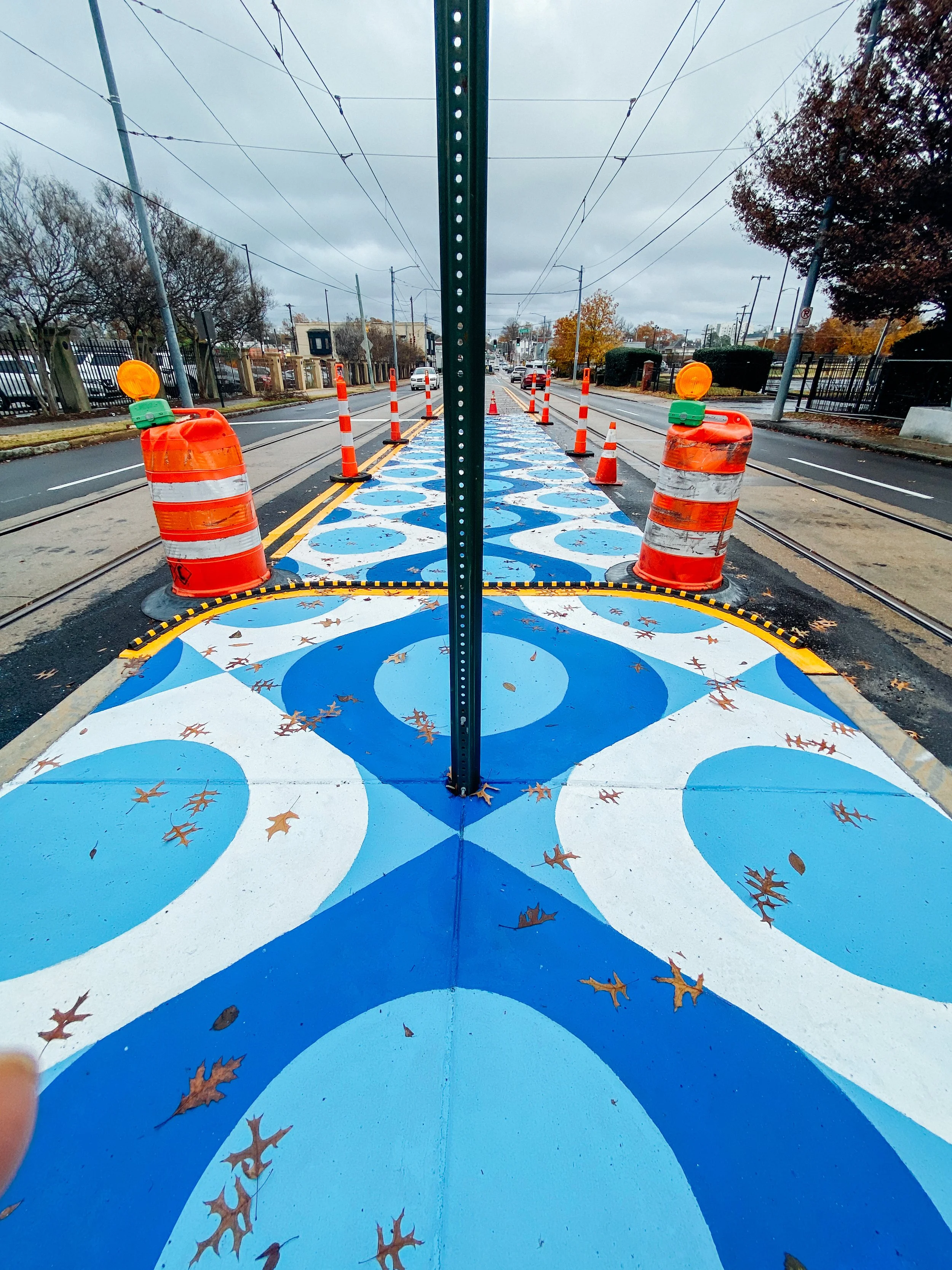 Installed crosswalk