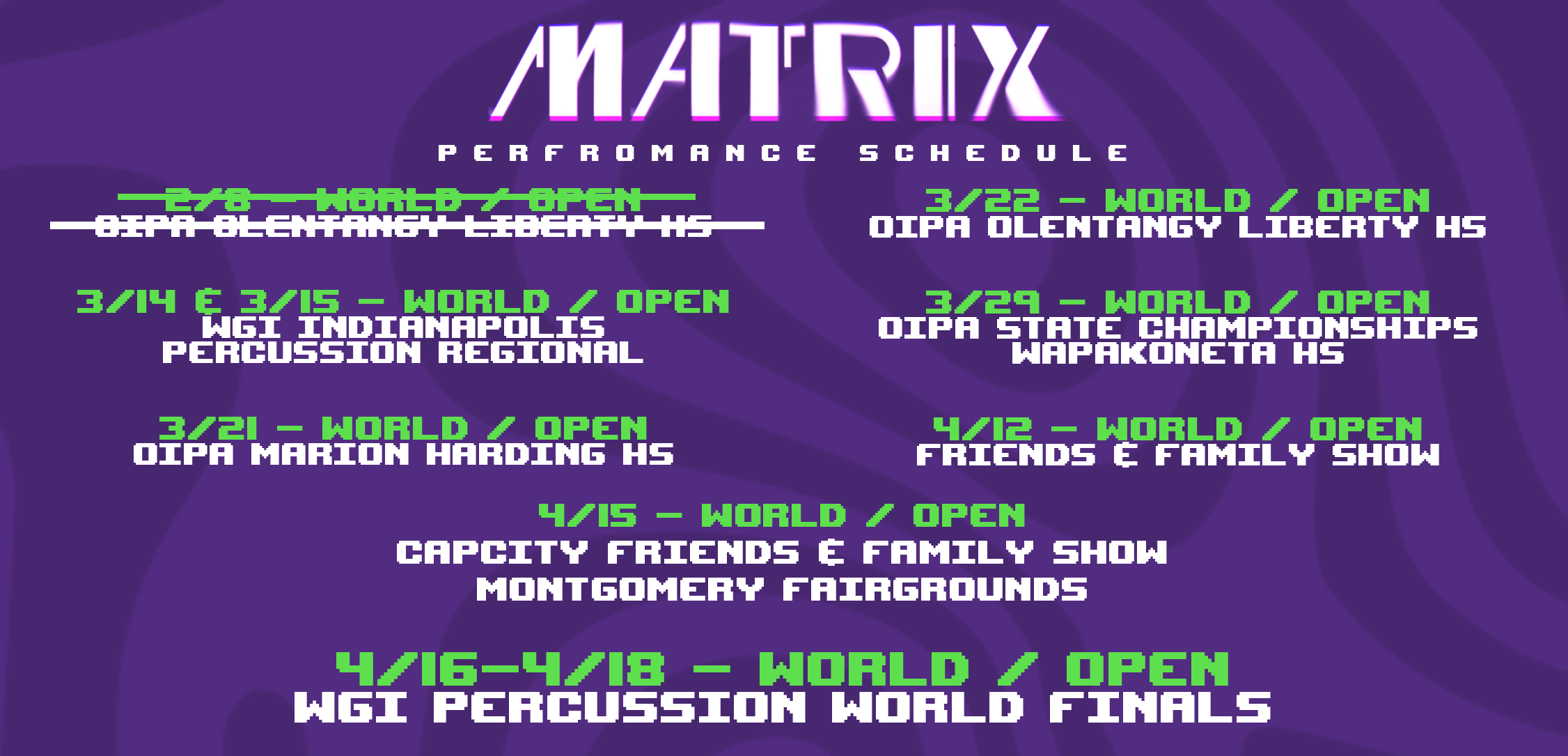 2026 Calendar - Wide View