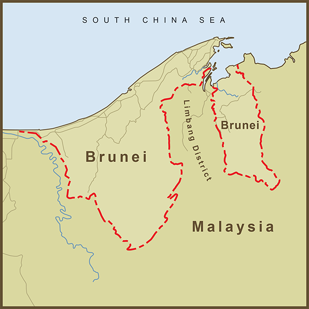 Малайзия бруней. Карта Брунея. Бруней на карте. Султанат Бруней. Султанат Бруней на карте.