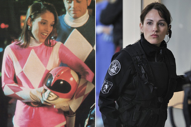 Then: Amy Jo Johnson played Pink Ranger Kimberly, the slightly ditzy, Valle...