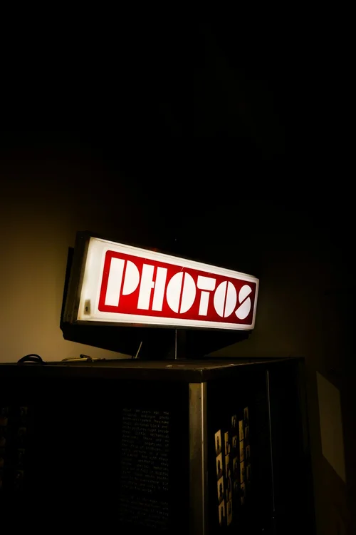 Permanent photo booth installation at a venue