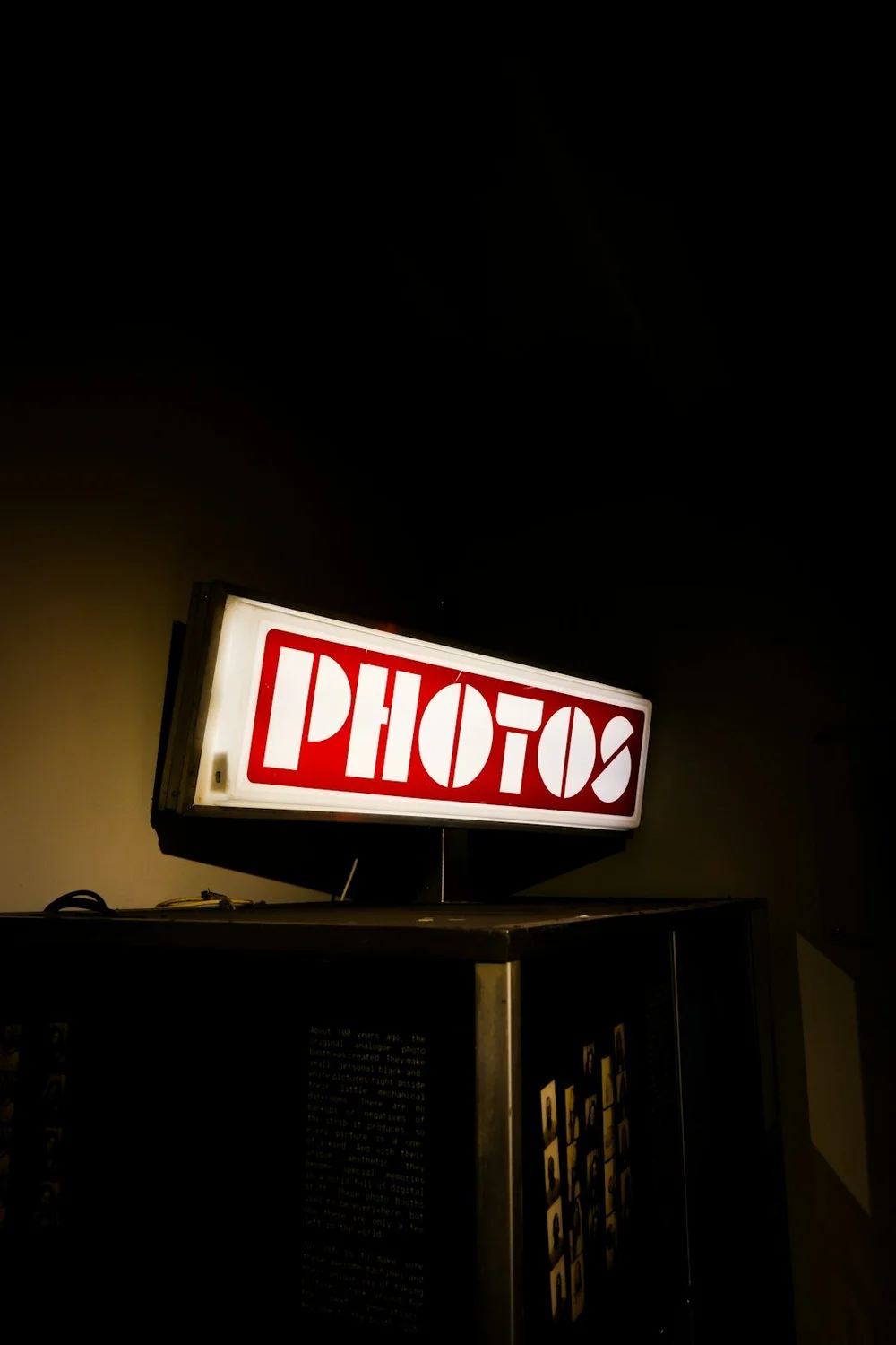 Permanent photo booth installation at a venue