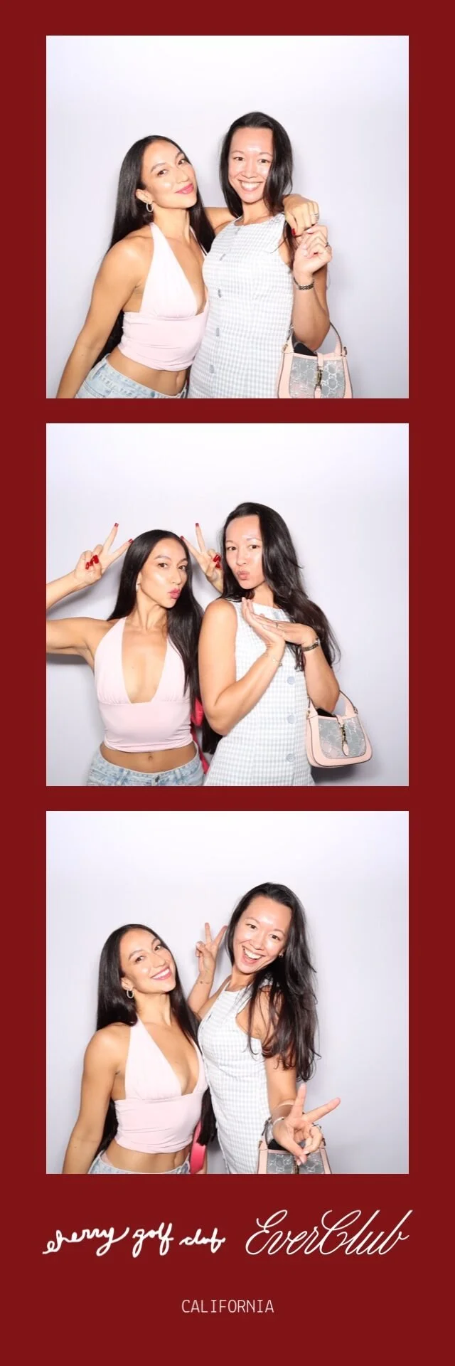 A third Cherry Golf Club and Ever Club photo strip from the booth