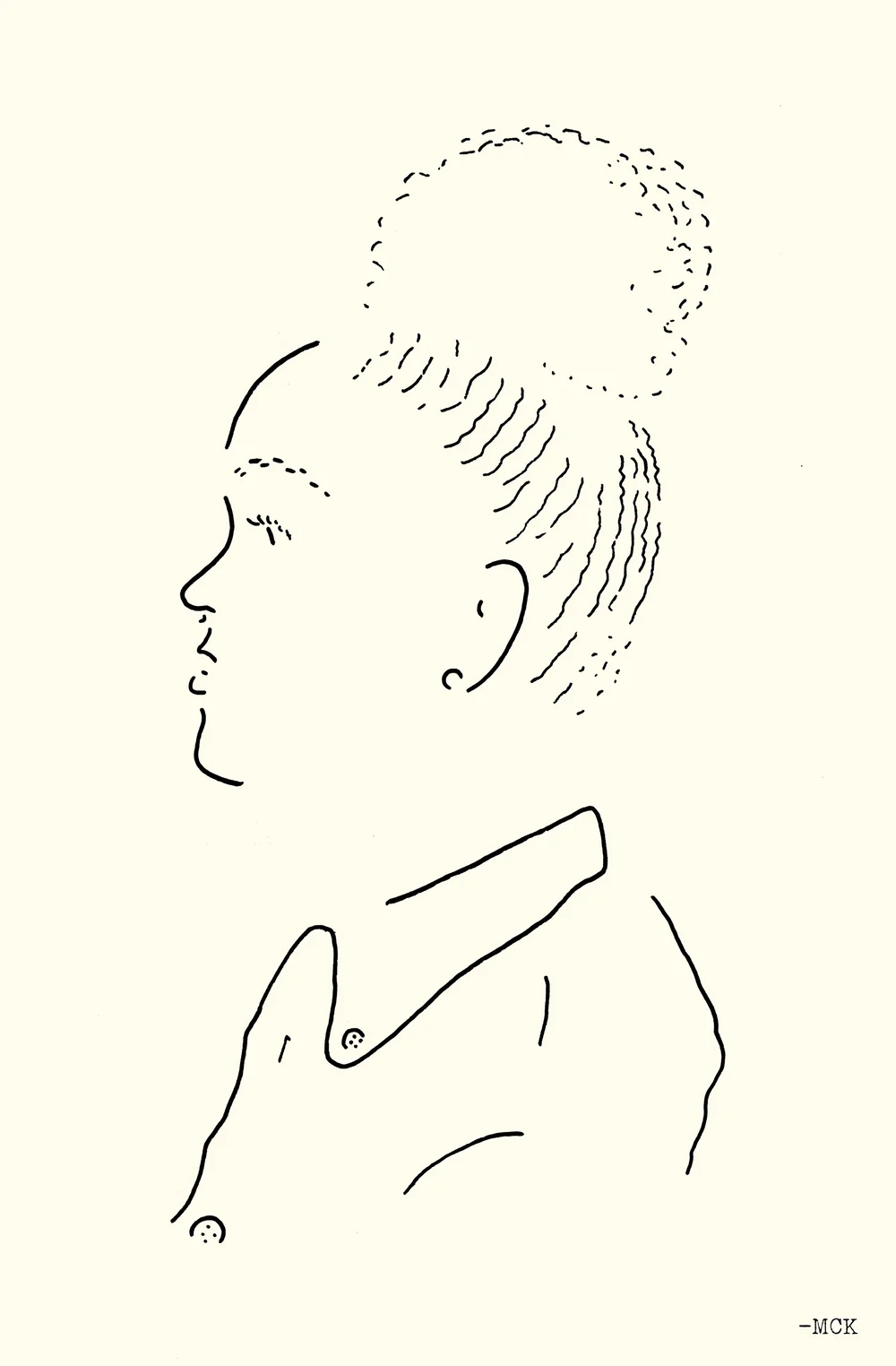 Live portrait drawn by Matthew C. Kramer