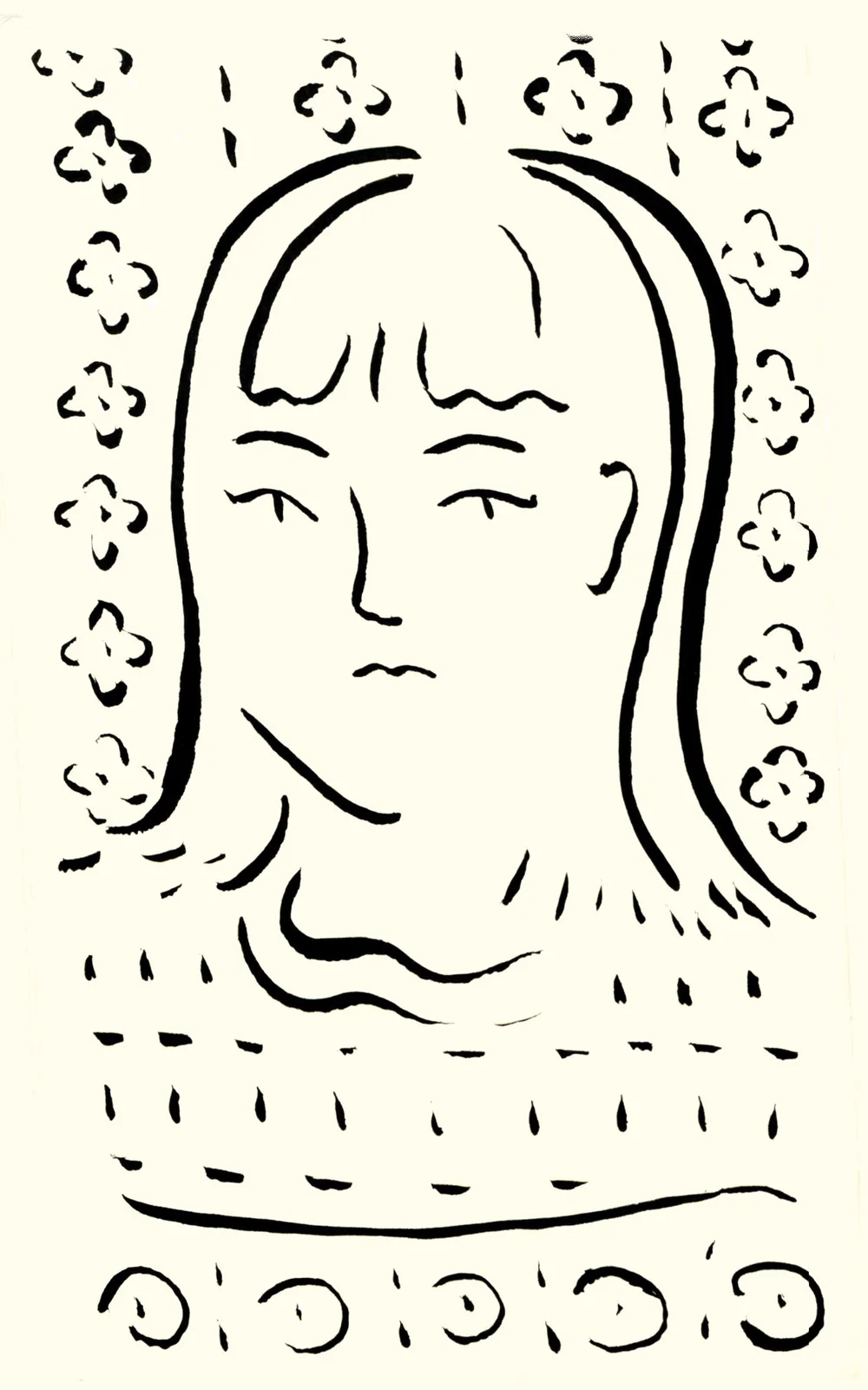 Live portrait of a guest, drawn by Matthew C. Kramer