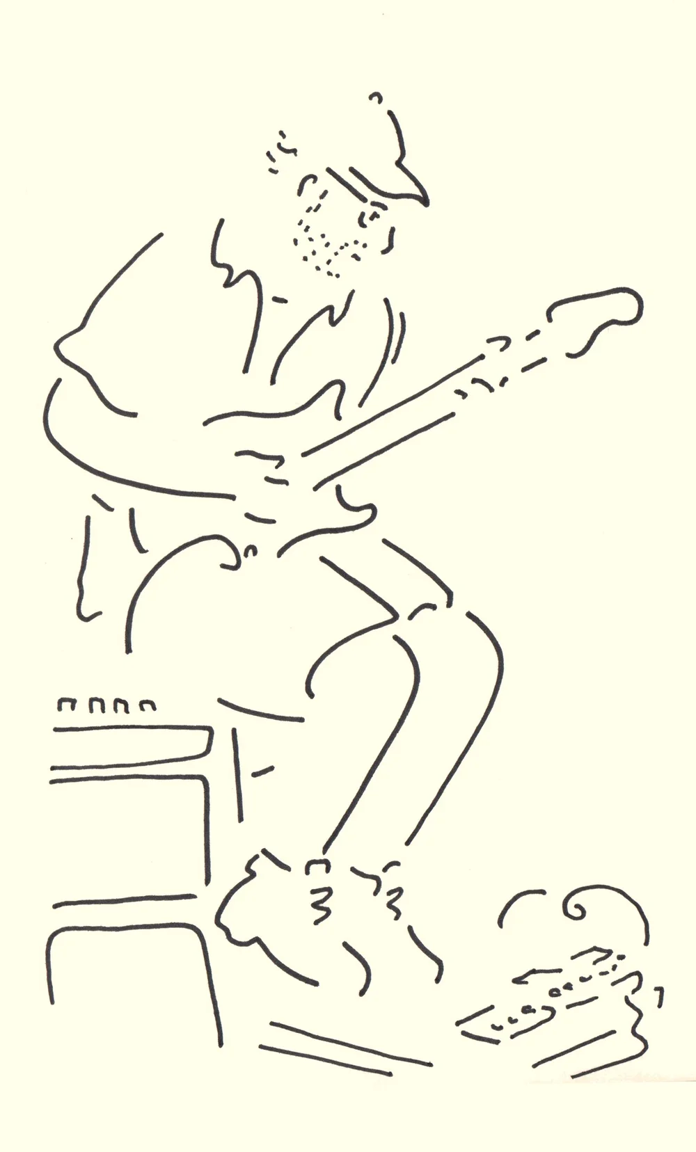 Live drawing of live music, by Matthew C. Kramer