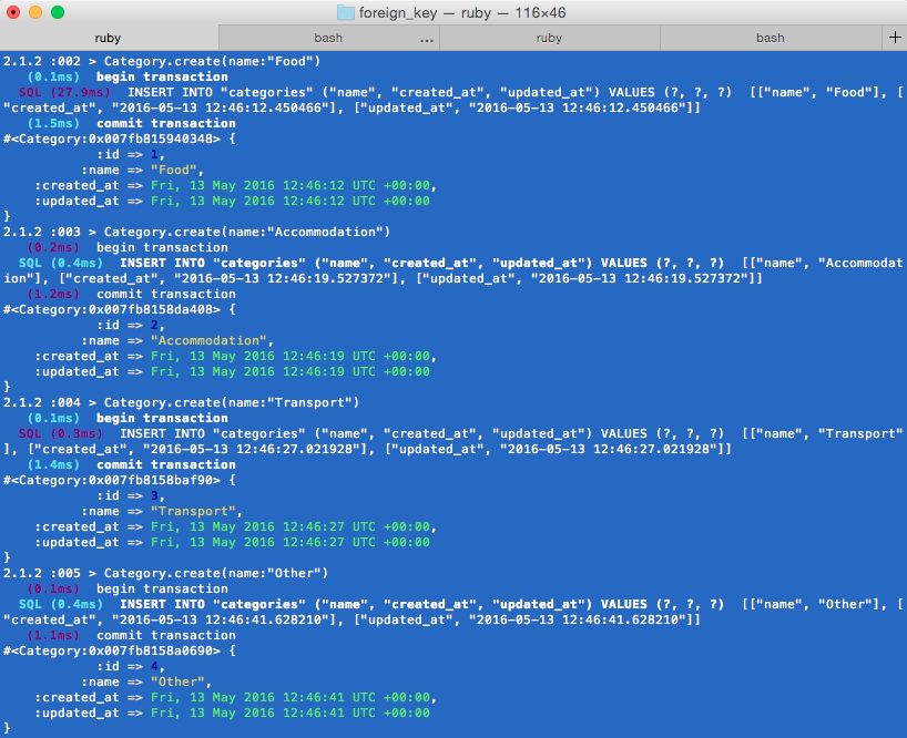 Generate Model With Foreign Key Rails