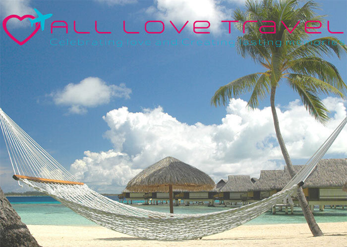 All Love Travel shows tropical beach with hammock