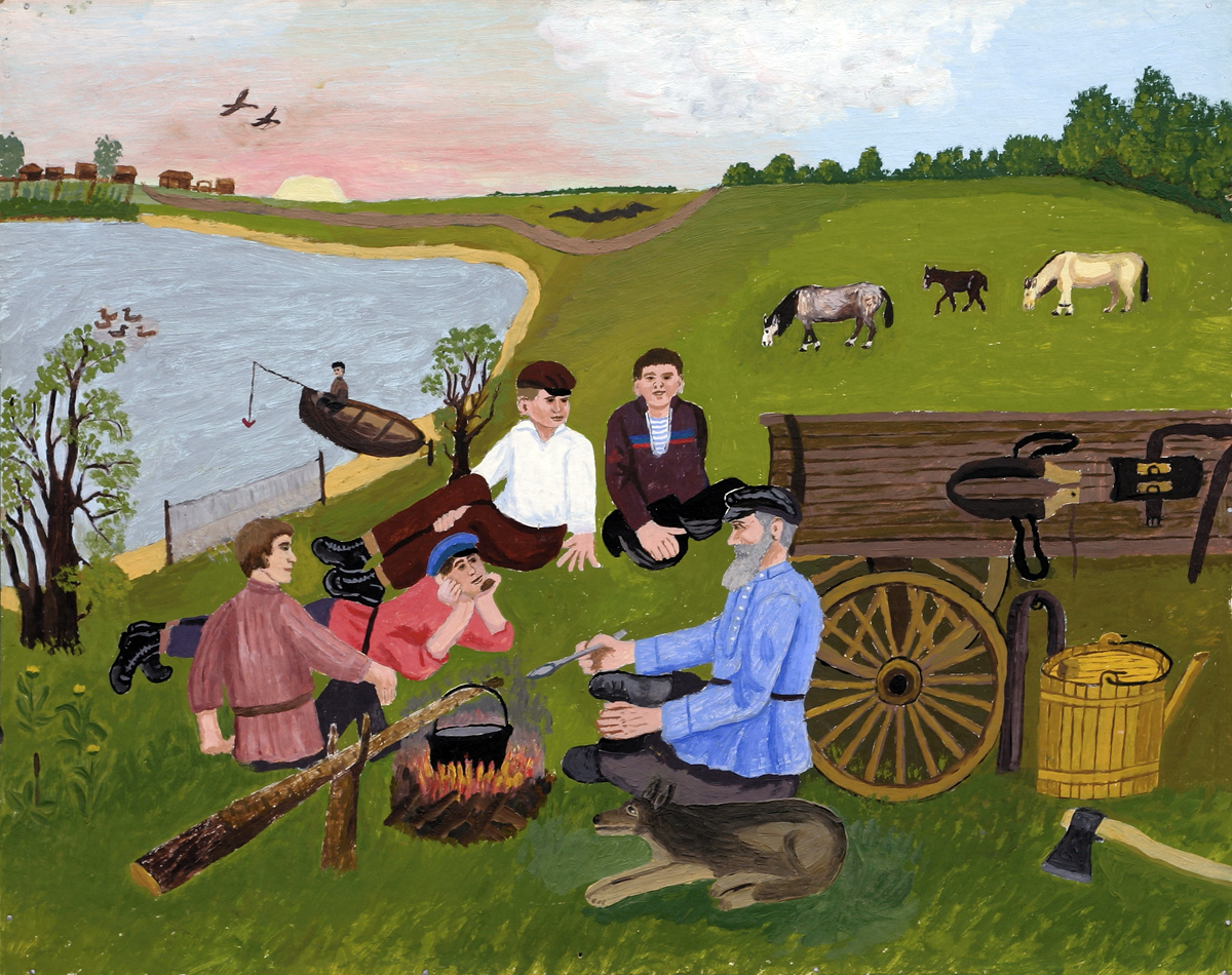 В чьих картинах наблюдается сплав сказочности и реализма примитивизма и гротеска