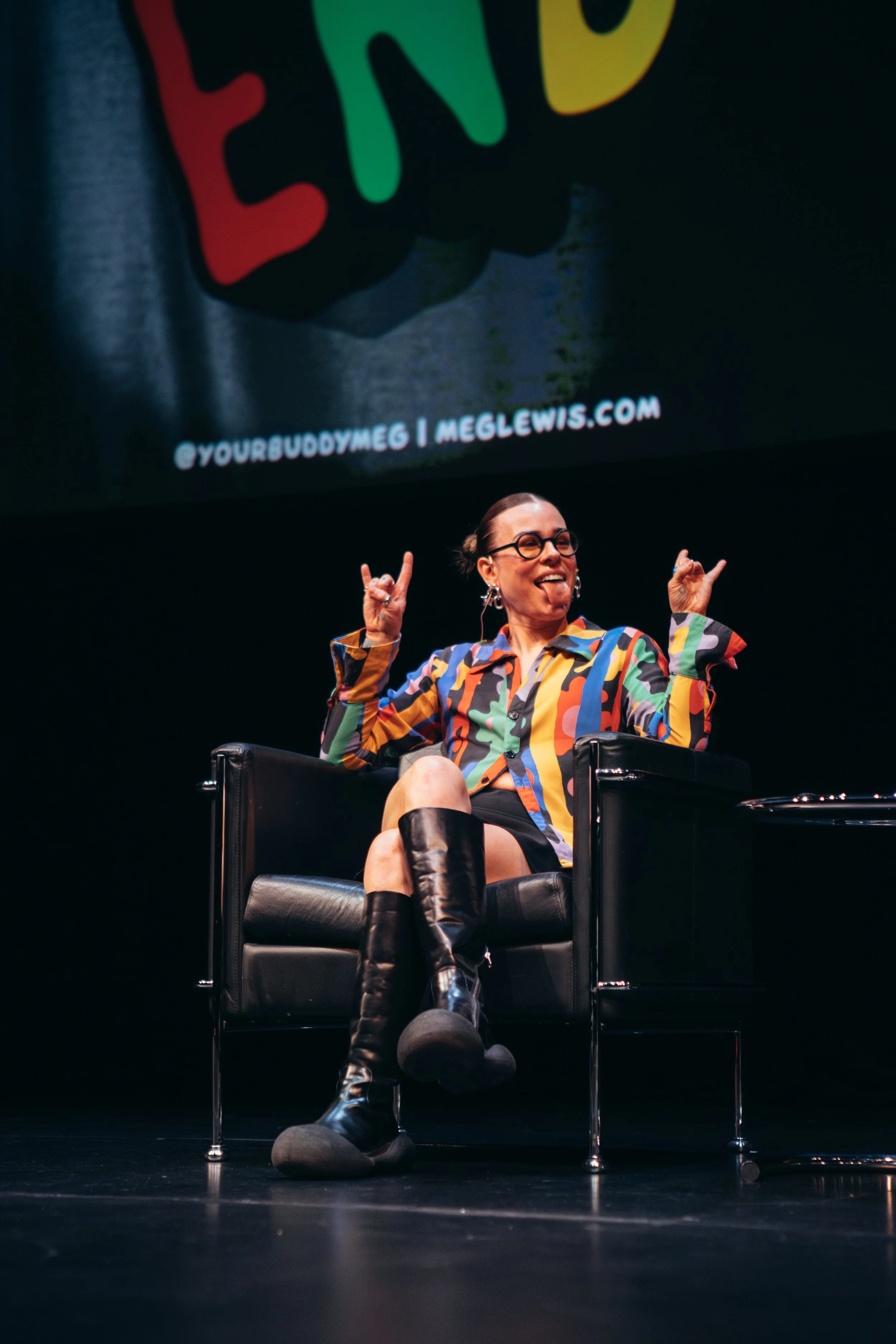 Meg Lewis public speaking image