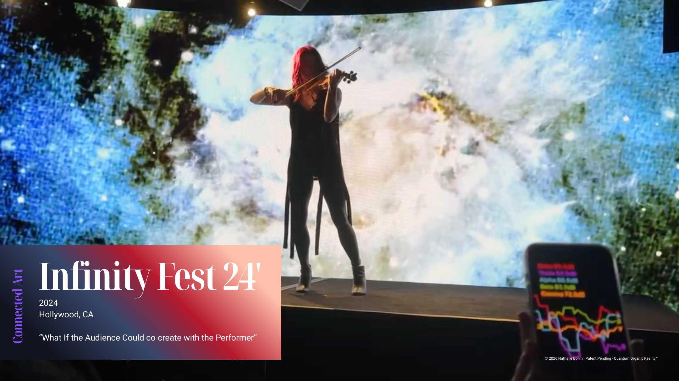 Nathalie performing at Infinity Festival in 2024