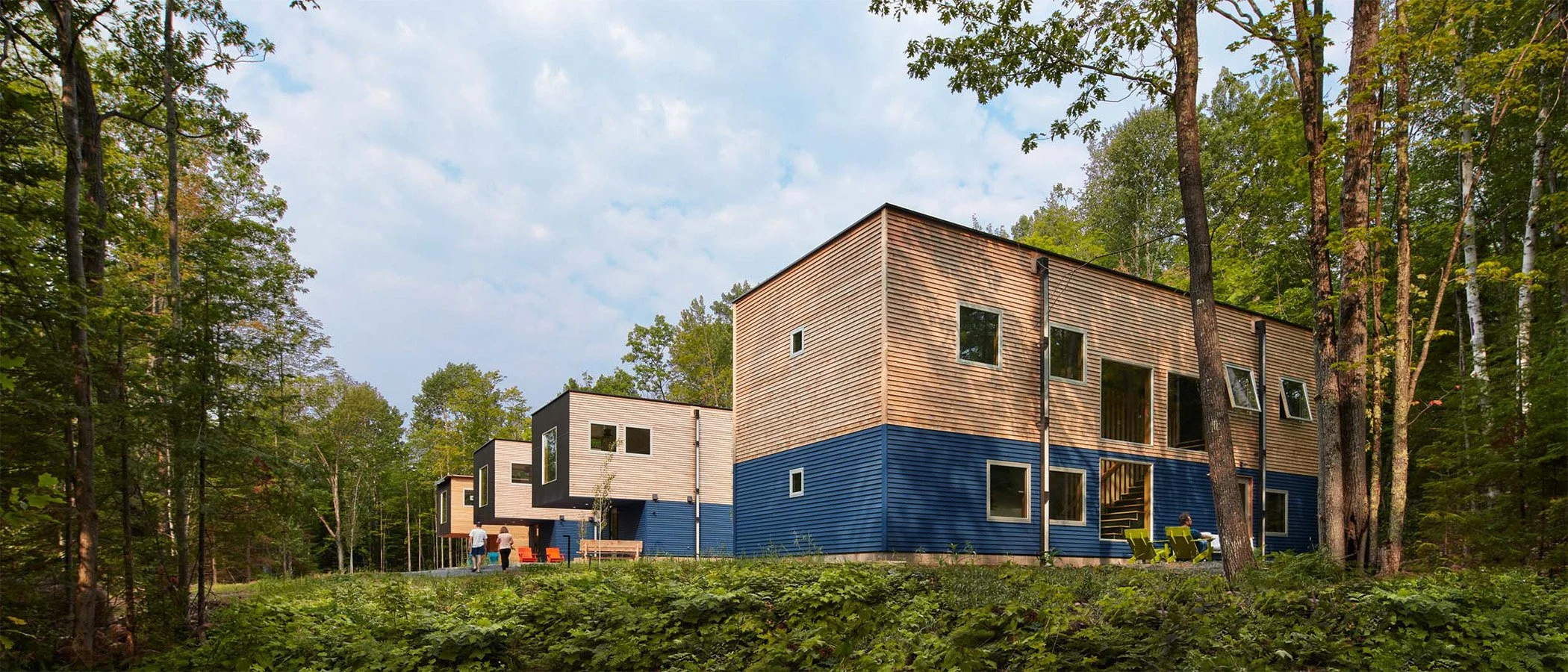 Treehaus pod exterior at Wild Rice Retreats