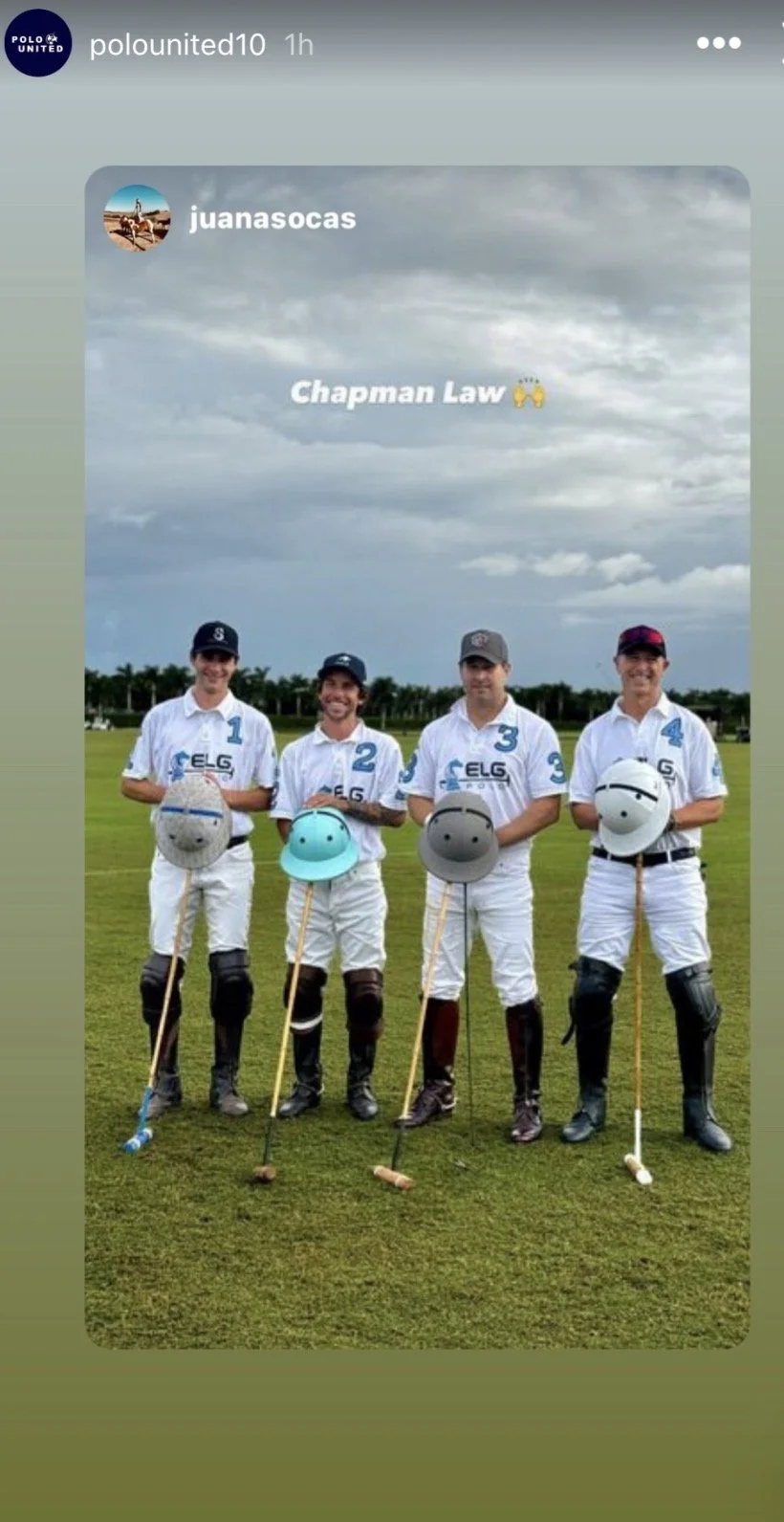 Polo United repost of the Chapman Law team