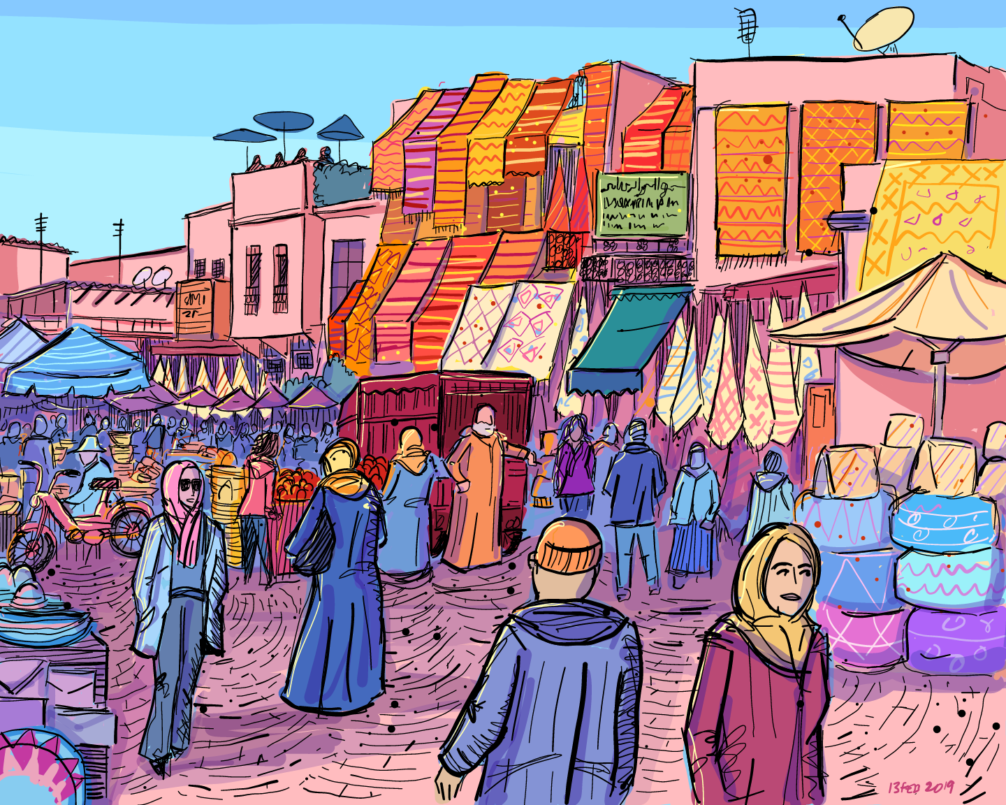 Как нарисовать танжера