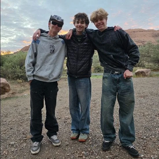 Three Watershed students