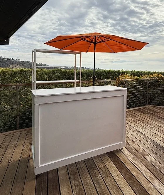 Portable mobile bar set up for a Los Angeles event