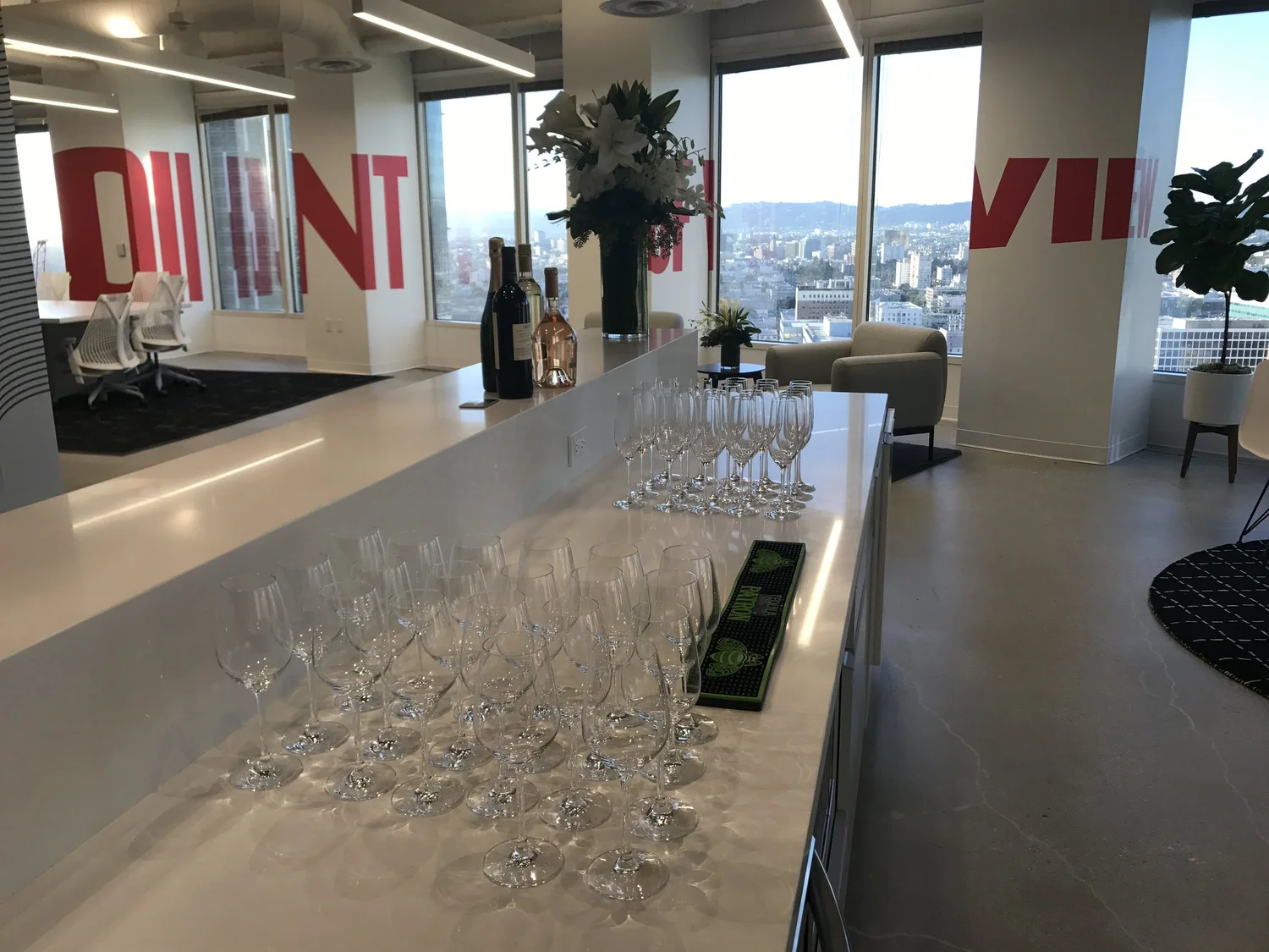 Bar service at a corporate event in Los Angeles