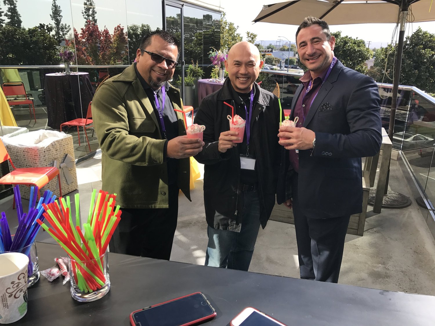 Bar team working a weekend event in Los Angeles