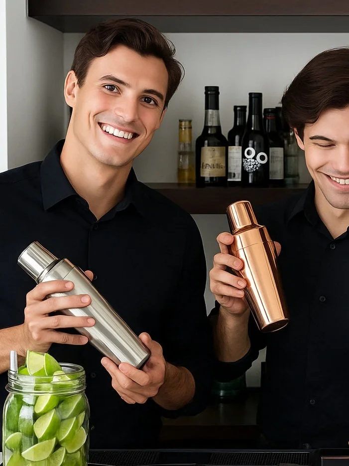 Professional bartender working a private event bar in Los Angeles