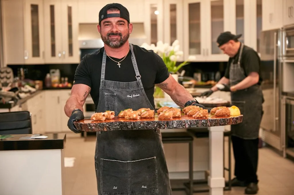 Bartender and server working a seated dinner in Los Angeles