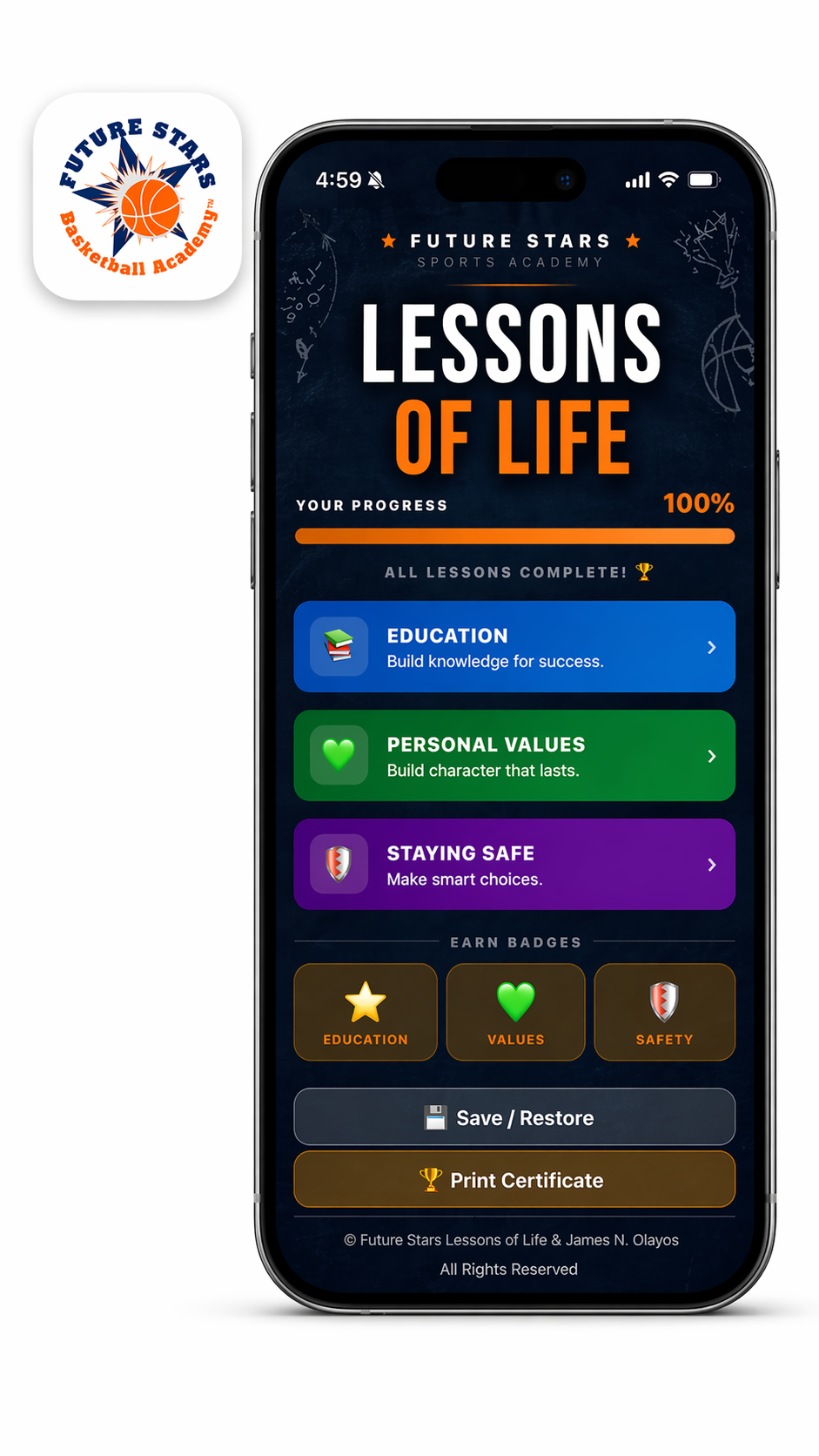 Lessons of Life App