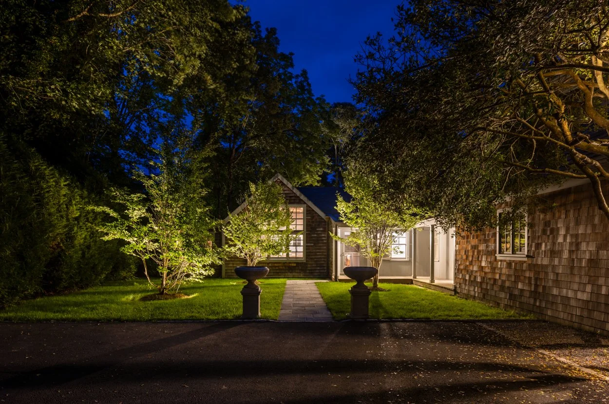 Clean architectural lines and facade details