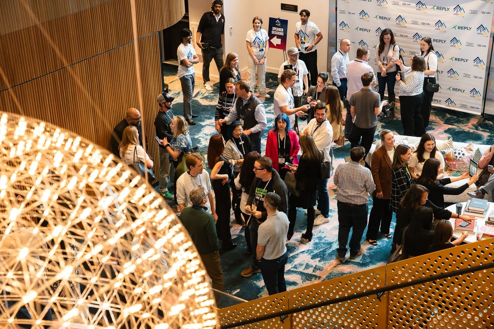 AIMS 2025 networking from above