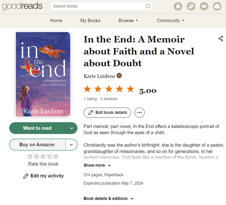 In the End on Goodreads