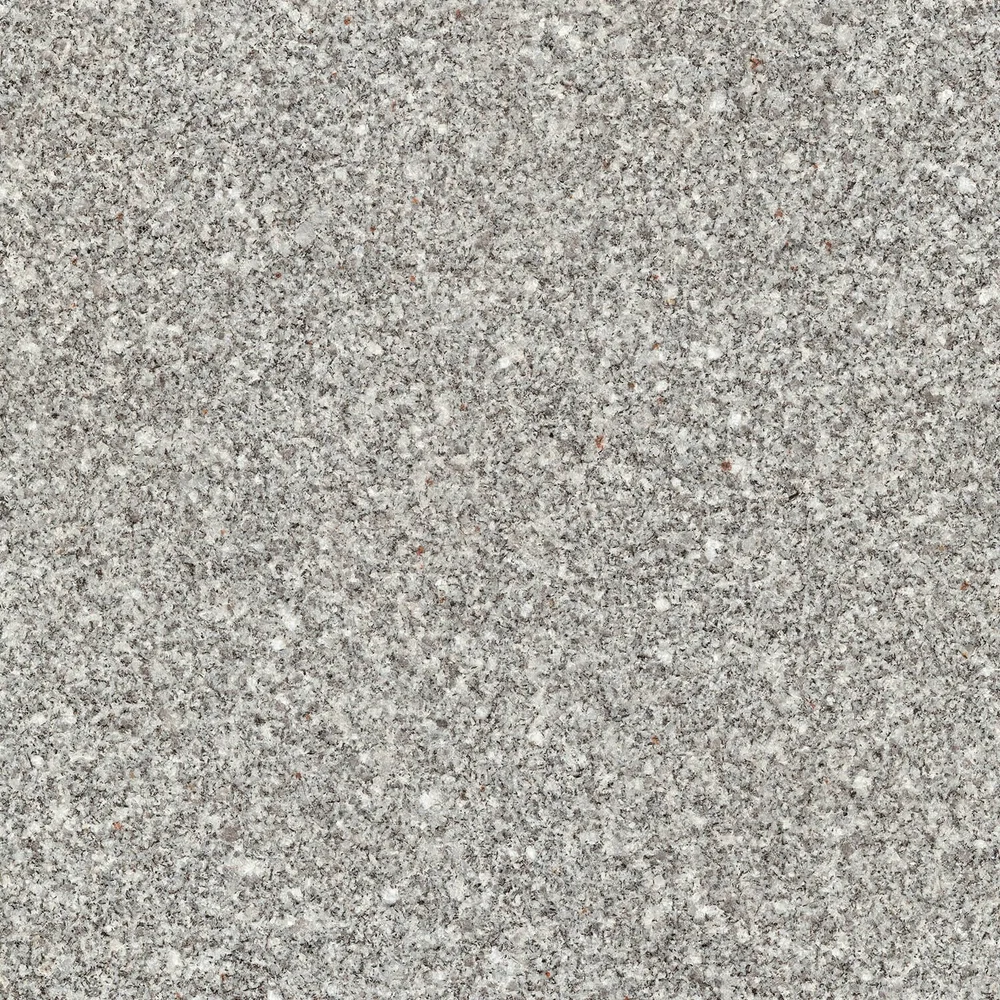 Flamed Woodbury Gray, an even salt and pepper speckle across the whole face.
